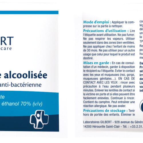 COMPRESSE ALCOOLISÉE 1.5ML X 1000