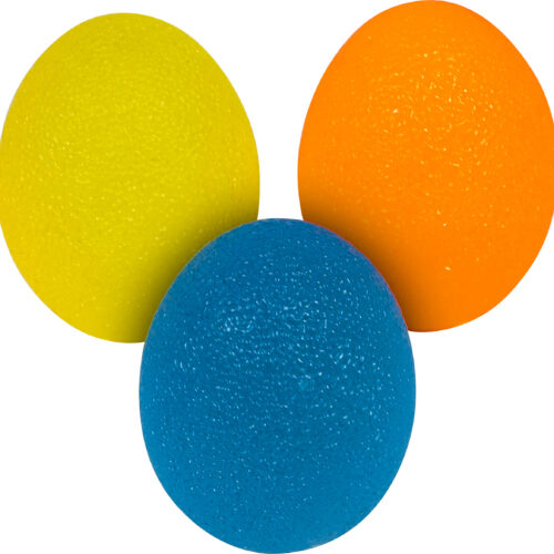 Lot de 3 balles anti-stress (œufs)